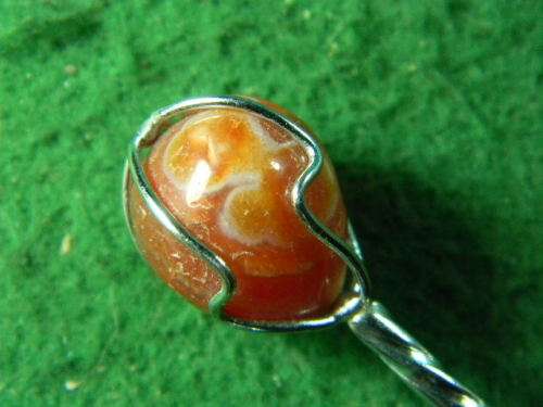 Brasil with gem stone silver plated in good condition