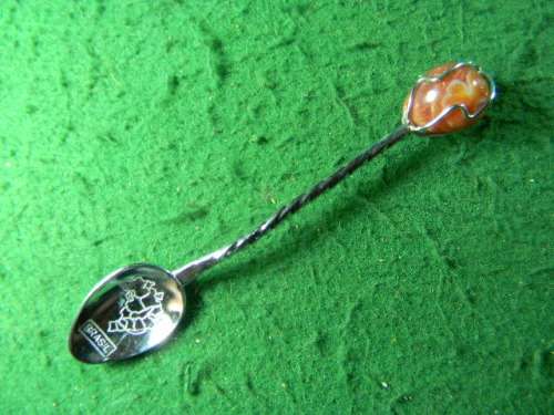 Brasil with gem stone silver plated in good condition