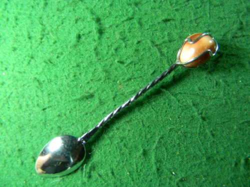 Brasil with gem stone silver plated in good condition