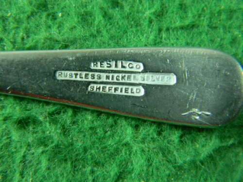 small Musterd  spoon  as per pictures nickel Silver plated Sheffield  in good condition