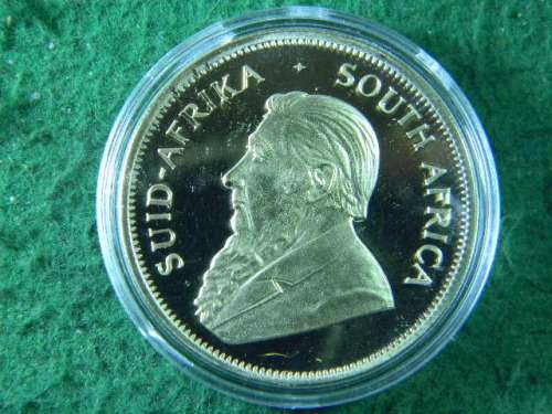 Fake Kruger rand 1978 1 oz Fine gold coin gold plated not solid gold in plastic holder