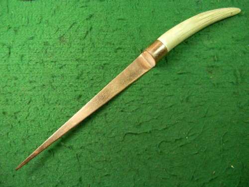 Vintage letter knife with "Ivory handle"in fair condition  as per pictures