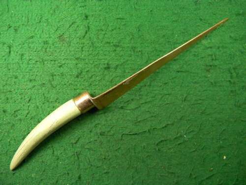 Vintage letter knife with "Ivory handle"in fair condition  as per pictures