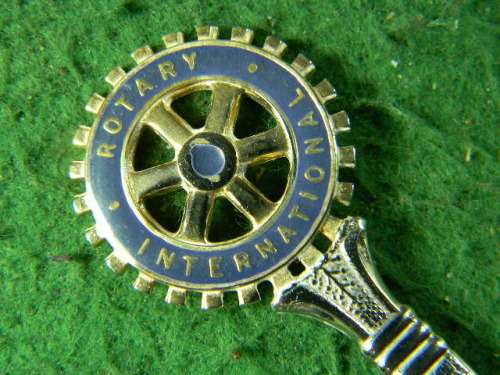Rotary International spoon in good  condition as per pictures  silver plated
