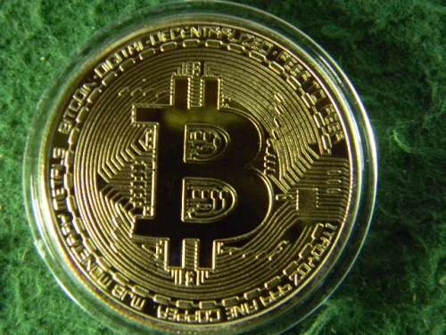 Gold Plated Bitcoin Coin Collectible BTC Coin Art Collection Gift Physical
