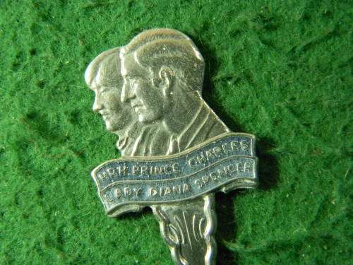 Charles and Diana silver plated spoon  in good condition As per pictures
