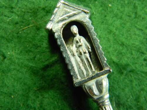 4 London silver plated spoons in good condition