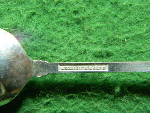 Building  silver plated  spoon as per pictures in good condition