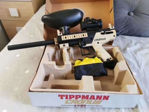 Tippmann Cronus Paintball Gun as knew for sale +scope Only used once.Postage Fastway Courier R150.00