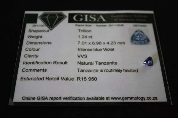 INVEST TODAY!!!!!!! 1.24CT TANZANITE