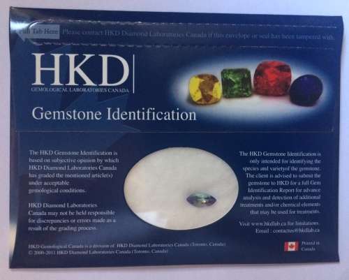 HKD Certified Tanzanite (1.62 ct)