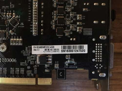 GIGABYTE RX460 4G