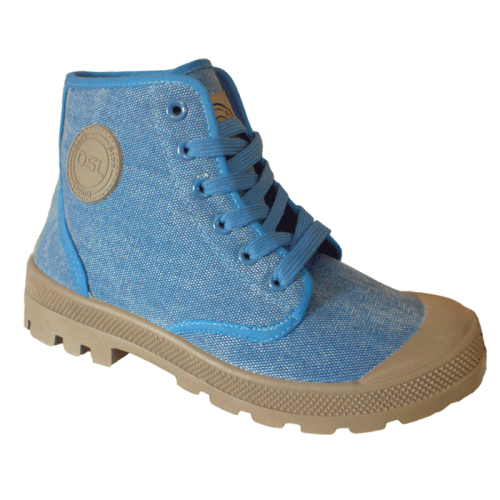 Ladies Dsl Canvas Hi-Tops | Blue
