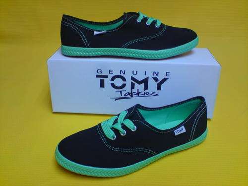 Ladies original Tomy Takkies - Neon Green
