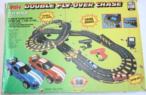 Artin..Dodge Vipers..'Double Fly-Over Chase..Complete with Transformer and Original Box.