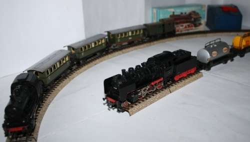 Marklin-Two Train Sets-Two locomotives plus Coaches and Wagons/Transformer etc
