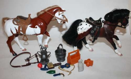 Collectable Horses-Empirer Ind Inc/Blue Box-Quality Model--Beautifully Made.With Sound-Horse Neighs.