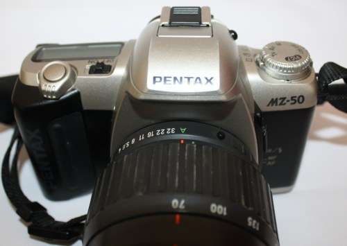 Pentax MZ-50 with Pentax 1:4-5.6   70-210mm Lens