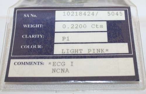 Fancy-Pink Diamond-Natural..Not Enhanced..Size-0.22..S.A. Diamond-Polished in S.A.