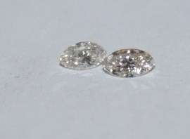 Diamonds-Marquise Cut-Two Stones-Colour-H,Clarity-SI 2,Length--4.27 and 4.48mm each