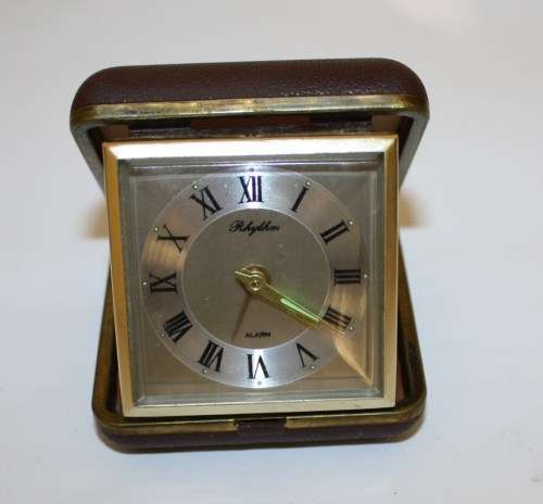 Vintage Travel Alarm Clock-Working