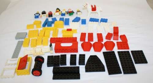 Lego Building Blocks-Original- All 'Lego' Emblem/Mark- Three Hundred and eighty nine Pieces.