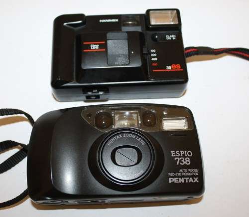 Pentax Espio 738 plus Hannimex-Two Cameras.