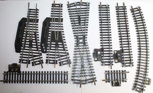 Lima Turnouts x 2-Crossover-5x Power Rails