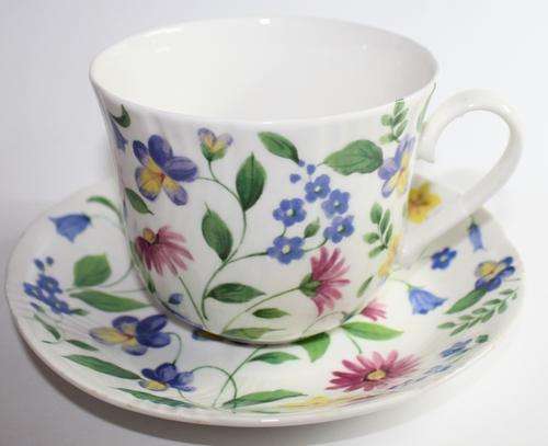 Roy Kirkham Breakfast Cup and Saucer-Chatsworth.
