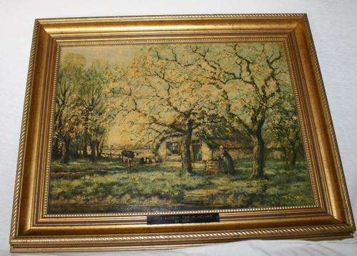 Apple Blossom Time in Holland by Leur.