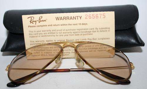 Vintage Genuine Ray Ban-Extremely Good Condition with Original Case and Warranty.
