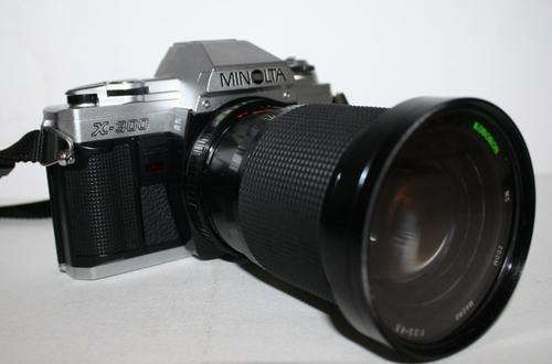 Minolta X-300 with Koboron Zoom/ f=28-105 ..1:3.3-4.5 Lens and Skylight Filter