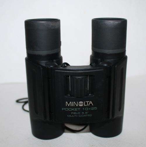 Binoculars-Minolta Pocket 10x25 Field 5.5 Multi- Coated.