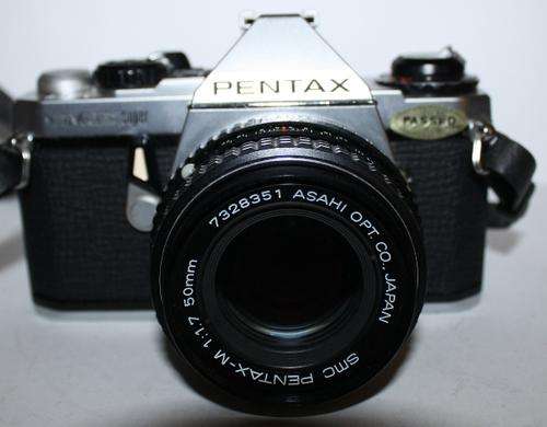 Pentax ME Super-35mm SLR.