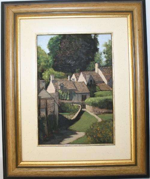 D.P.Fowler-1975-Oil on Board-18x12cm-Frame-29x23cm