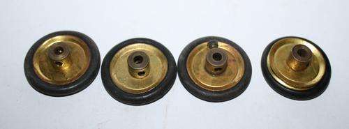 Meccano Parts-Pulley's No 22 with Tyres-Four.