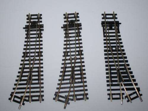 Peco 2x Left Turn Outs..1x Right Turn Out..160mm