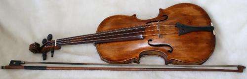 Violin-1920's with Old Wooden Case and Original Bow.