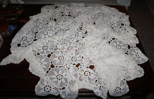 Crochet Table Cloth-Round..Two Meter Wide.