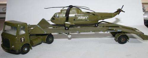 Dinky Toy Set No 618 AEC Artic Articulated Transporter with Sea King Helicopter.