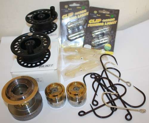 Combo Fishing-Spools/Hooks/Lures-As per Photos
