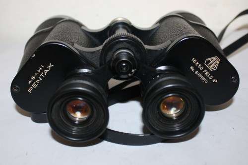 Asahi Pentax 16x50 Binoculars in Excellent Condition,Including Bag Caps etc-As per Photos
