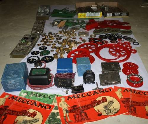 **Meccano** Parts Large Amount of Parts/Gears/Electric Motors,Smalls etc..etc..As per photos