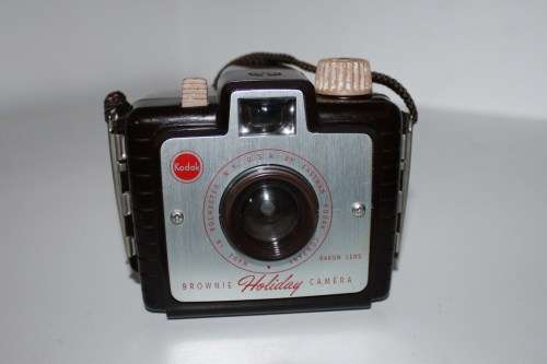 **Kodak Brownie Holiday Camera**Takes 127 Film..Original Box...Shutter Fires...Excellent Condition.