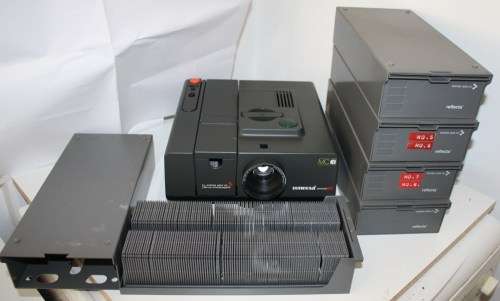 Slide Projector**Reflecta Diamator 'AF'-Made in Germany Agomar 90mm f/2.8 Lens-Incl 10 Magazines