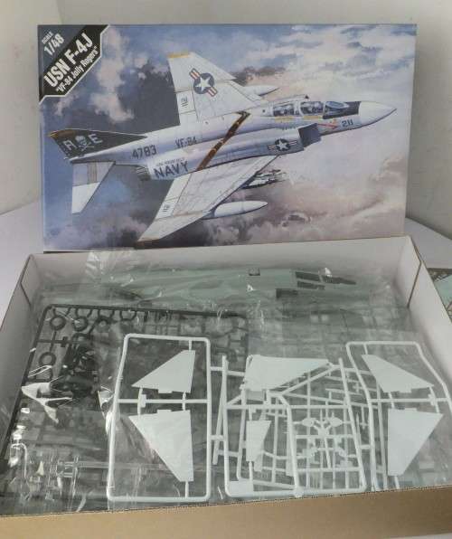 USN F-4J.."VF-84 Jolly Rogers"Academy-1/48 scale-Beautiful Model...Parts"Like New" Sealed.