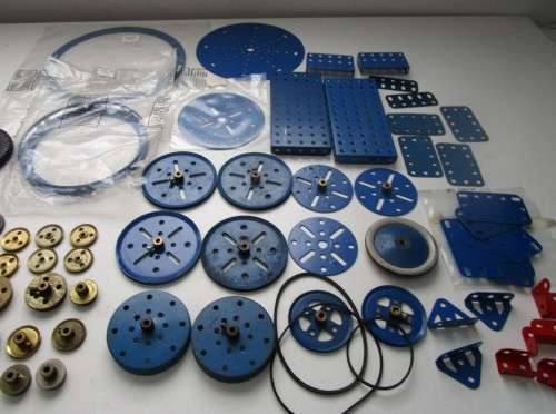 **Meccano Parts**Blue/Yellow...Parts,Gears,Girders etc etc..As per Photos