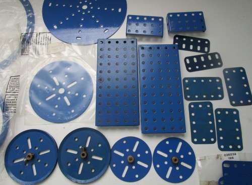 **Meccano Parts**Blue/Yellow...Parts,Gears,Girders etc etc..As per Photos