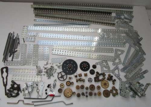 **Meccano Parts**Blue/Yellow...Parts,Gears,Girders etc etc..As per Photos