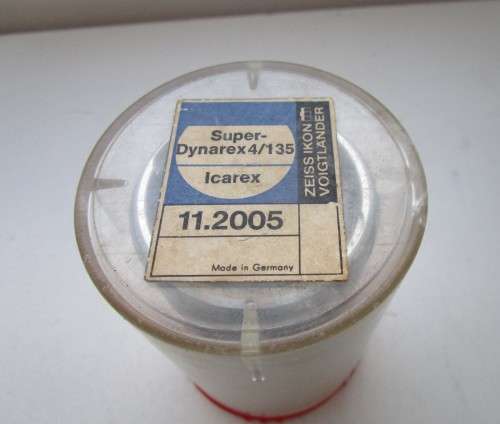 **Carl Zeiss**Super-Dynarex 4/135 Lens(6981773)..Super Dunarex 4/135 Icarex 11.2005.